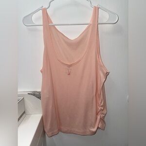 Pre-owned Nike Dri-Fit Womens Pink Yoga Sleeveless Ribbed Active Tank Top US L